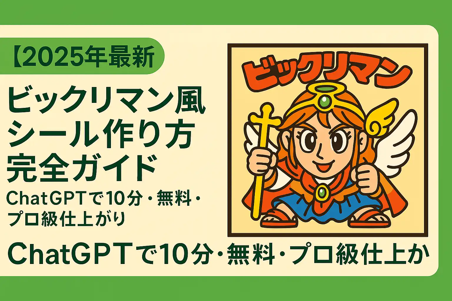 ビックリマン風シール作り方完全ガイド